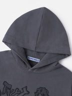 Cartoon Line Character Print Hoodie