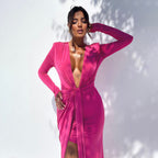 Norma Maxi Dress Rose Red