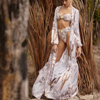 3-Pack Bikini Swimsuit with Kimonos Three Piece Swimsuit