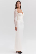 Long Sleeve Bodycon Maxi Lace Dress