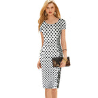Call Me Maybe Satin Polka Dot Midi Dress