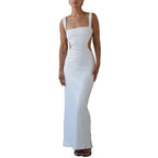Angel Boutique Charming Sequin Sling Square Collar Backless Dress Skirt Elevated Occasion Wear