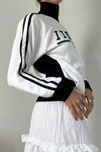 Retro Embroidered Zip Y2k Gothic Sweatshirt
