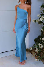 Karen Minimalist Spring/summer One Shoulder Dress and Waist Maxi Dresses Boutique Collection
