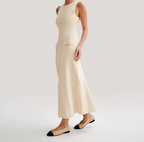 Danila Elegant Sleeveless Knit Dress for Women Sophisticated Look