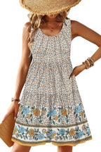 Womens Summer Sundress Boho Floral Casual Tank Dresses