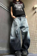 Unisex Gradient Streetwear Jeans