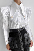 Unique Victorian Point Collar Blouse