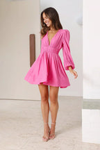 Lidia Timeless Mini Dress Pink Premium Wardrobe Essential