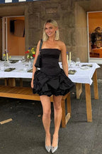 Spring Elegant Ruched Corset Dress with Layered Skirt Party Dress