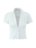 Rachell Shirt Blouse & Skirt Set