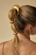 Simple U-shaped Alloy Elegant Hair Rope