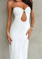 Isla Midnight Strapless Cut Out Maxi Dress