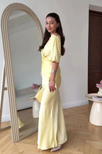 Flowy Elegant Short Sleeve  Skirt Set