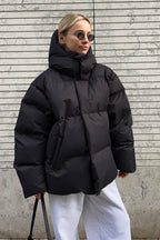 Relaxed Fit Quilted Longline Coat