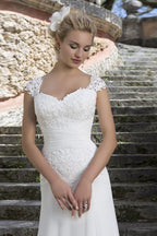 Off Shoulder Lace Train Prom Dress