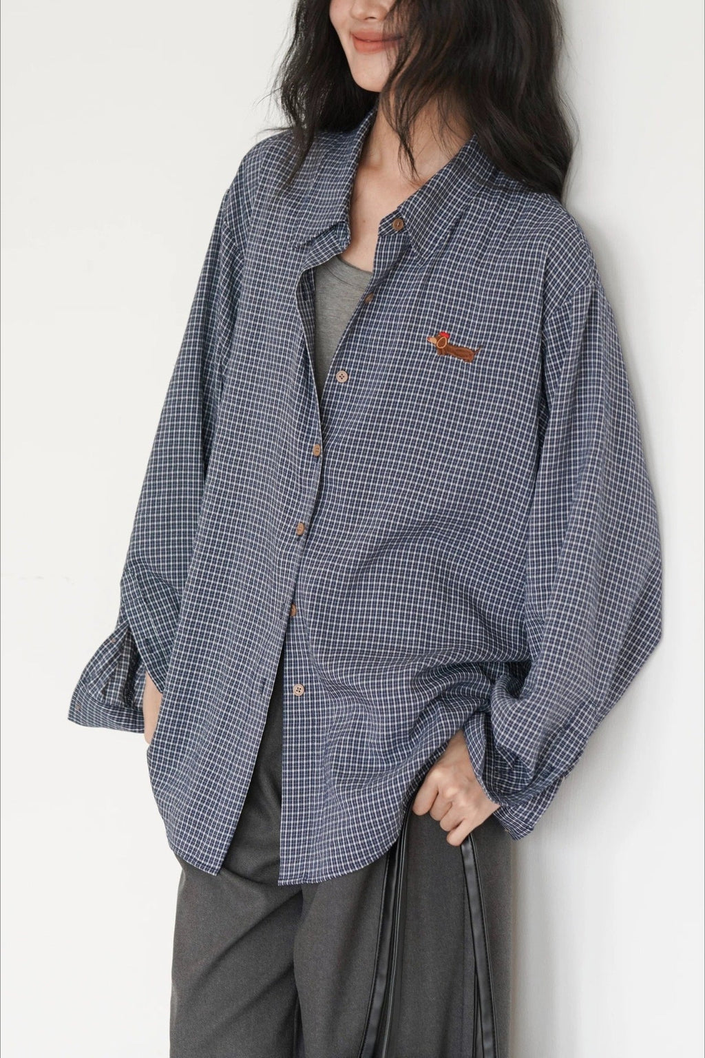Casual Checkered Blouse