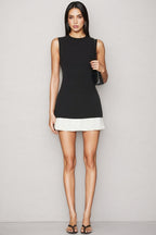 Rosariy Black Sleeveless Mini Dress