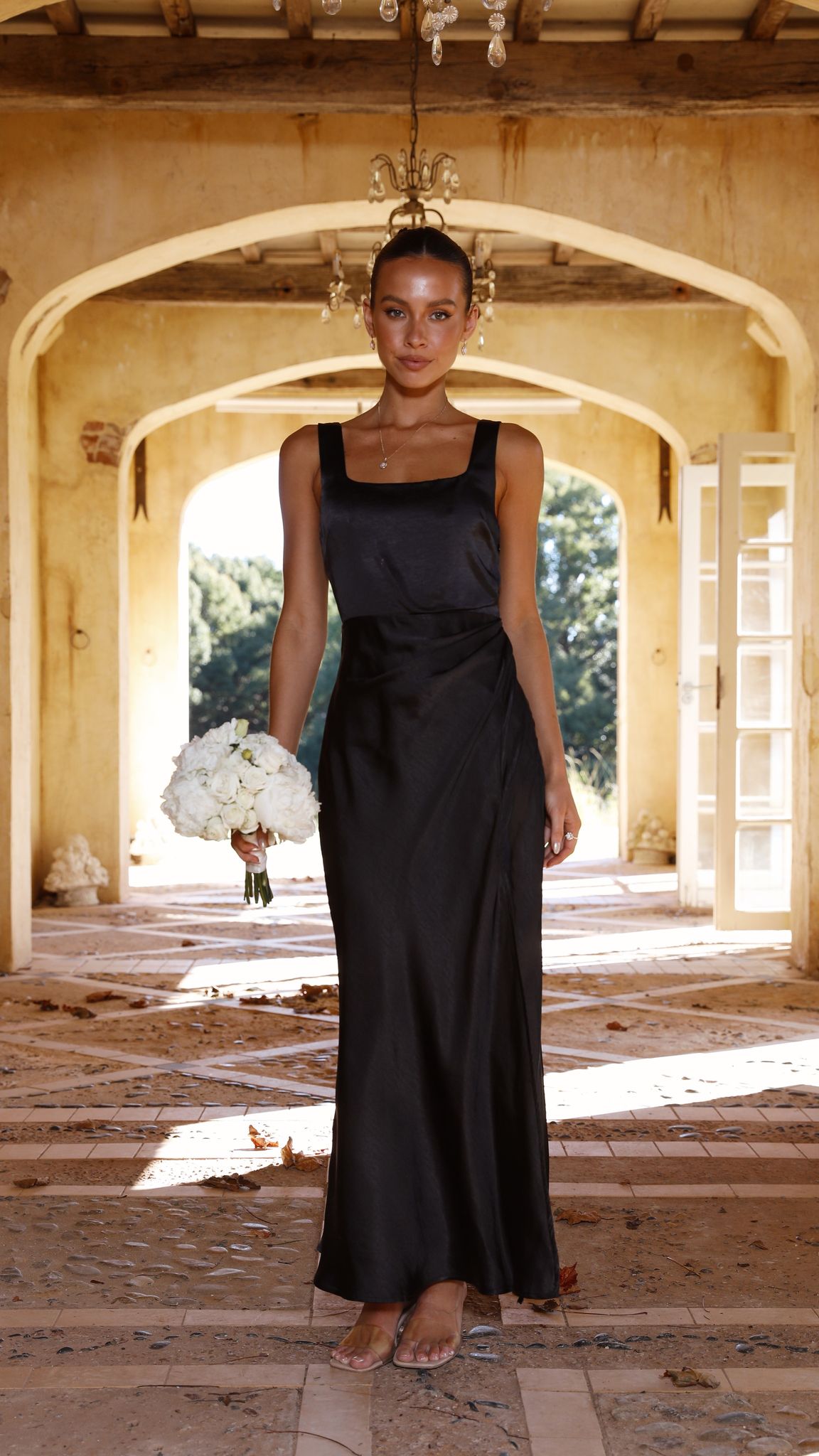 Wendy Exclusive Maxi Dress Black Elevated Occasion Wear