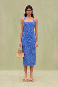 Knit Sleeveless Solid Color Backless Maxi Sweater Dress