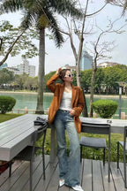 Suede Two-Button Casual Blazer