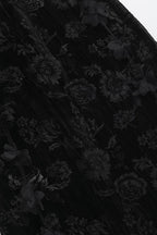 Floral Velvet Strap Gothic Dress
