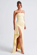 Chic Off the Shoulder Strapless Backless Formal Dress