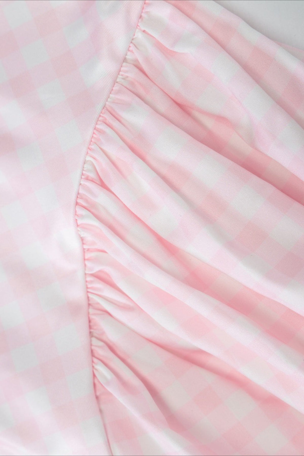 Plaid Printed Ruched Backless Spaghetti Strap Prom Dress