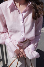 Tencel Loose Long-Sleeve Blouse