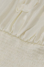 Ruffle Trim Bell Sleeve Party Dress