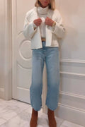 Short lapel wool coat