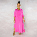 Silvia Exclusive Overshirt Dress Set Designer Edit