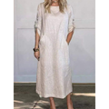 Selena Luxe Loose Midi Dress Elevated Occasion Wear