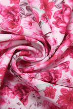 Floral Print Ruffle Midi Dress