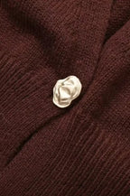 Vintage Button V-Neck Knit Cardigan