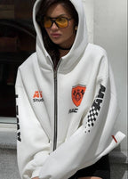 Trackside Boost - Racing-Inspired Oversized Hoodie