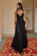 Elegant Sheer Resort ALine Slip Dress