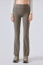 High-Waisted Fleece Lined Flared Yoga Leggings