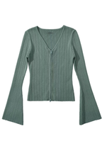 V-neck Knitted Cardigan Slim Sweater