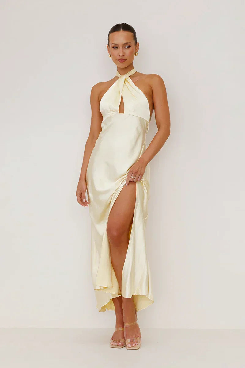 Ofelia Exclusive Maxi Dress Yellow Chic Silhouette Collection