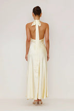 Ludmila Timeless Maxi Dress Yellow Elevated Occasion Wear