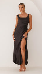 Wendy Exclusive Maxi Dress Black Elevated Occasion Wear