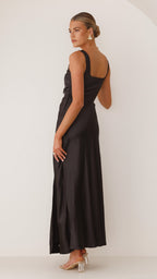 Sara Effortless Maxi Dress Black Premium Wardrobe Essential