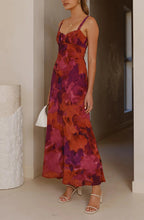 Fashion Tie-dye Backless Suspender Holiday Maxi Dress