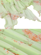 Aries Floral Mesh Skirt