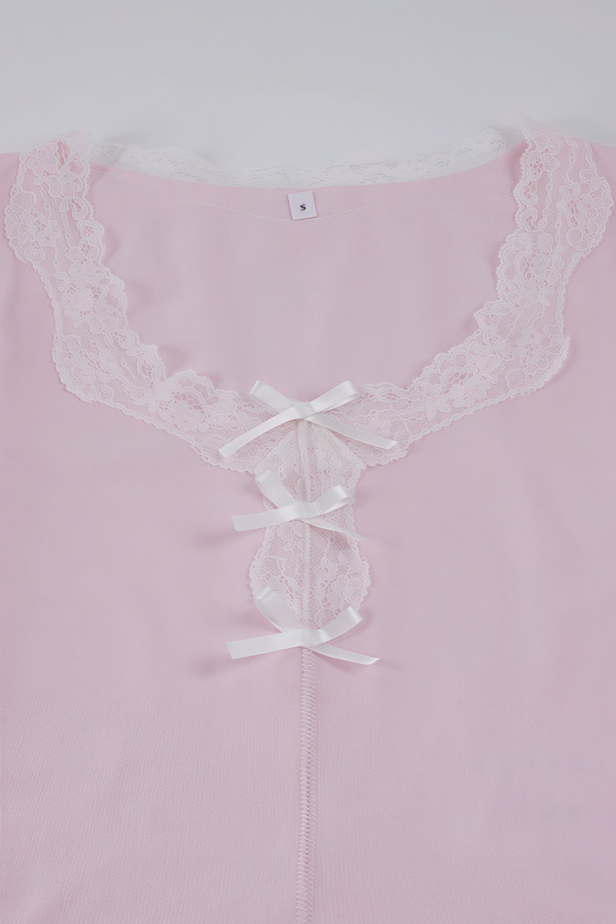 French Romantic Lace Bow Long Sleeve Culottes Set