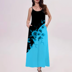 Silvia Boutique Long Color Block Dress Collection