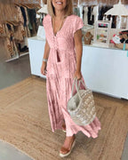 Rosalie Boutique Holiday Dress with Slit Elevated Occasion Wear