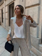 Sparkle Queen Blazer Pants Set