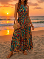 Belt Halter Dress